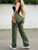 Load image into Gallery viewer, Curve Hugging High Waist Y2K Cargo Jeans